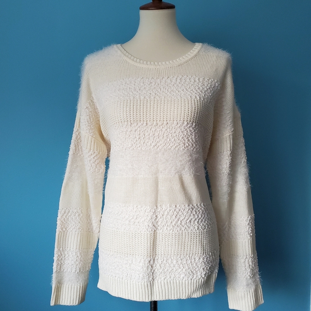 NWT Madison Lilly Farica Multi Texture Sweater